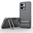 Coque Ultra Fine Silicone Souple Housse Etui avec Support KC1 pour Xiaomi Redmi Note 12 4G Gris