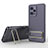 Coque Ultra Fine Silicone Souple Housse Etui avec Support KC1 pour Xiaomi Redmi Note 12 Pro 5G Violet Clair