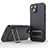 Coque Ultra Fine Silicone Souple Housse Etui avec Support KC2 pour Apple iPhone 14 Petit