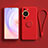 Coque Ultra Fine Silicone Souple Housse Etui avec Support pour Huawei P60 Pro Rouge