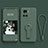 Coque Ultra Fine Silicone Souple Housse Etui avec Support pour OnePlus 10R 5G Vert Nuit