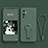 Coque Ultra Fine Silicone Souple Housse Etui avec Support pour OnePlus 9 5G Vert Nuit