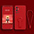 Coque Ultra Fine Silicone Souple Housse Etui avec Support pour OnePlus 9 Pro 5G Rouge