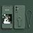 Coque Ultra Fine Silicone Souple Housse Etui avec Support pour OnePlus 9 Pro 5G Vert Nuit