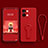 Coque Ultra Fine Silicone Souple Housse Etui avec Support pour OnePlus Ace 2V 5G Rouge