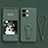 Coque Ultra Fine Silicone Souple Housse Etui avec Support pour OnePlus Ace 2V 5G Vert Nuit