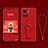 Coque Ultra Fine Silicone Souple Housse Etui avec Support pour OnePlus Ace 5G Rouge