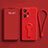 Coque Ultra Fine Silicone Souple Housse Etui avec Support pour OnePlus Nord CE 2 Lite 5G Rouge