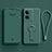 Coque Ultra Fine Silicone Souple Housse Etui avec Support pour Oppo A1 5G Vert Nuit