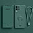 Coque Ultra Fine Silicone Souple Housse Etui avec Support pour Oppo K9X 5G Vert Nuit