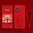 Coque Ultra Fine Silicone Souple Housse Etui avec Support pour Realme GT2 Master Explorer Rouge