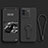 Coque Ultra Fine Silicone Souple Housse Etui avec Support pour Vivo iQOO Neo6 SE 5G Noir