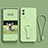 Coque Ultra Fine Silicone Souple Housse Etui avec Support pour Vivo V21e 5G Vert