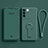 Coque Ultra Fine Silicone Souple Housse Etui avec Support pour Vivo V27 5G Vert Nuit