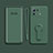 Coque Ultra Fine Silicone Souple Housse Etui avec Support pour Xiaomi Mi 11 Pro 5G Vert