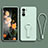 Coque Ultra Fine Silicone Souple Housse Etui avec Support pour Xiaomi Mi 11X Pro 5G Pastel Vert