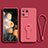 Coque Ultra Fine Silicone Souple Housse Etui avec Support pour Xiaomi Mi 13 5G Rose Rouge