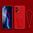 Coque Ultra Fine Silicone Souple Housse Etui avec Support pour Xiaomi Poco X4 GT 5G Rouge