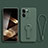 Coque Ultra Fine Silicone Souple Housse Etui avec Support pour Xiaomi Redmi K60 Ultra 5G Vert Nuit