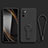 Coque Ultra Fine Silicone Souple Housse Etui avec Support pour Xiaomi Redmi Note 10 5G Noir