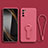 Coque Ultra Fine Silicone Souple Housse Etui avec Support pour Xiaomi Redmi Note 10 5G Rose Rouge