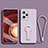 Coque Ultra Fine Silicone Souple Housse Etui avec Support pour Xiaomi Redmi Note 12 Pro+ Plus 5G Violet Clair