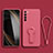Coque Ultra Fine Silicone Souple Housse Etui avec Support pour Xiaomi Redmi Note 8 (2021) Rose Rouge
