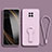 Coque Ultra Fine Silicone Souple Housse Etui avec Support pour Xiaomi Redmi Note 9 5G Violet Clair