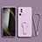 Coque Ultra Fine Silicone Souple Housse Etui avec Support S01 pour Xiaomi Mi 13 Lite 5G Violet Clair