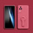 Coque Ultra Fine Silicone Souple Housse Etui avec Support S01 pour Xiaomi Redmi K50 Pro 5G Rose Rouge