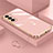 Coque Ultra Fine Silicone Souple Housse Etui M01 pour Samsung Galaxy S21 5G Or Rose