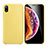 Coque Ultra Fine Silicone Souple Housse Etui S01 pour Apple iPhone XR Jaune