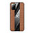 Coque Ultra Fine Silicone Souple Housse Etui X01L pour Samsung Galaxy F02S SM-E025F Marron