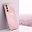 Coque Ultra Fine Silicone Souple Housse Etui XL1 pour Vivo V27e 5G Rose