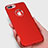 Coque Ultra Fine Silicone Souple Z06 pour Apple iPhone 8 Plus Rouge Petit