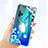 Coque Ultra Fine TPU Souple Housse Etui Transparente Fleurs K01 pour Huawei Honor 20 Pro Cyan