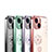 Coque Ultra Fine TPU Souple Housse Etui Transparente Fleurs pour Apple iPhone 14 Petit
