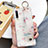 Coque Ultra Fine TPU Souple Housse Etui Transparente Fleurs pour Huawei P30 Petit