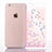 Coque Ultra Fine TPU Souple Housse Etui Transparente Fleurs T01 pour Apple iPhone 6 Petit