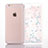 Coque Ultra Fine TPU Souple Housse Etui Transparente Fleurs T01 pour Apple iPhone 6 Plus Petit