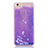 Coque Ultra Fine TPU Souple Housse Etui Transparente Fleurs T01 pour Apple iPhone 6 Plus Violet