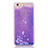 Coque Ultra Fine TPU Souple Housse Etui Transparente Fleurs T01 pour Apple iPhone 6 Violet