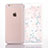 Coque Ultra Fine TPU Souple Housse Etui Transparente Fleurs T01 pour Apple iPhone 6S Plus Petit