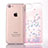 Coque Ultra Fine TPU Souple Housse Etui Transparente Fleurs T01 pour Apple iPhone 7 Petit