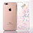 Coque Ultra Fine TPU Souple Housse Etui Transparente Fleurs T01 pour Apple iPhone 7 Plus Petit