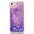 Coque Ultra Fine TPU Souple Housse Etui Transparente Fleurs T01 pour Apple iPhone SE (2020) Violet