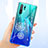 Coque Ultra Fine TPU Souple Housse Etui Transparente Fleurs T01 pour Huawei P30 Pro New Edition Blanc