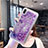 Coque Ultra Fine TPU Souple Housse Etui Transparente Fleurs T02 pour Apple iPhone X Violet