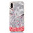 Coque Ultra Fine TPU Souple Housse Etui Transparente Fleurs T04 pour Apple iPhone XR Blanc