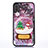 Coque Ultra Fine TPU Souple Housse Etui Transparente Fleurs T05 pour Apple iPhone Xs Rouge